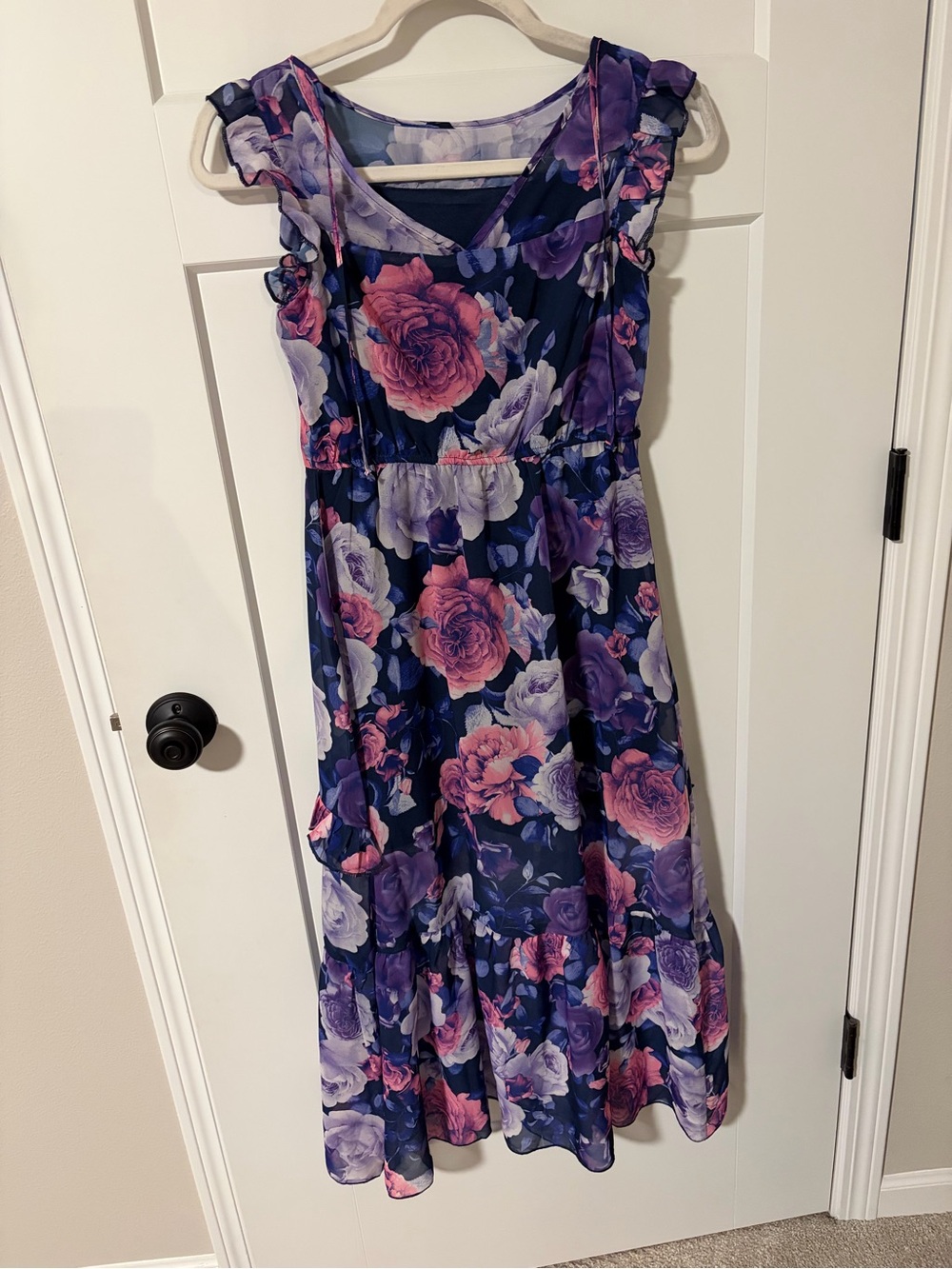 Kids Floral Ruffle Dress - Picture 3 of 6